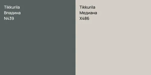 N439 Впадина vs X486 Медиана