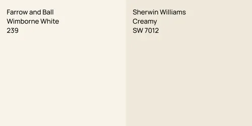 239 Wimborne White vs SW 7012 Creamy