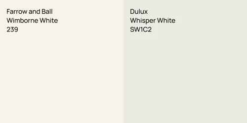 239 Wimborne White vs SW1C2 Whisper White