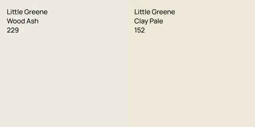 229 Wood Ash vs 152 Clay Pale
