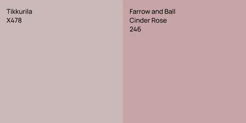 X478  vs 246 Cinder Rose