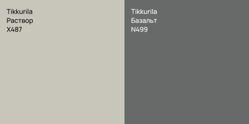 X487 Раствор vs N499 Базальт
