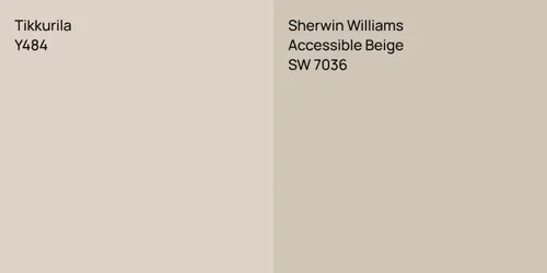Y484  vs SW 7036 Accessible Beige