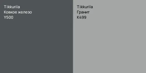 Y500 Ковкое железо vs K499 Гранит