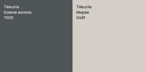 Y500 Ковкое железо vs G481 Мираж