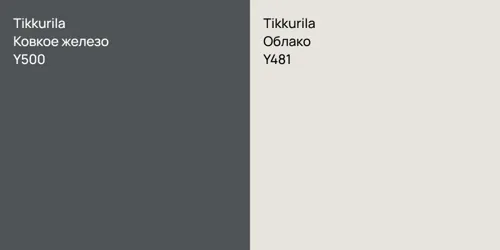 Y500 Ковкое железо vs Y481 Облако