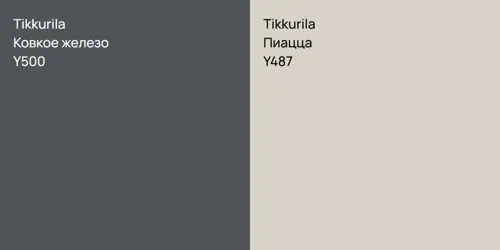 Y500 Ковкое железо vs Y487 Пиацца
