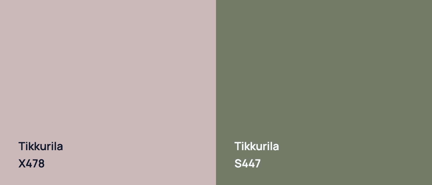 Tikkurila  X478 vs Tikkurila  S447