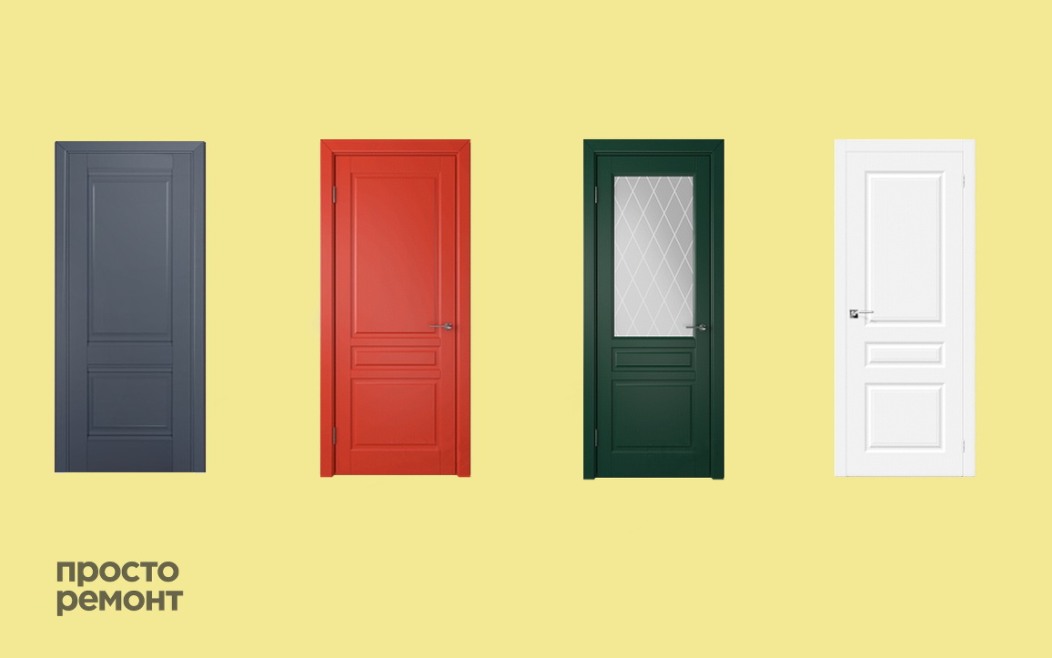 Крашенные двери (на фото двери ВФД)