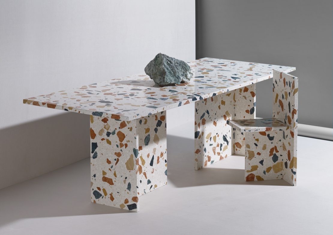 Стол из мармолеума от Max Lamb
