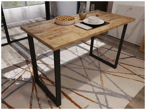 Adeta Кухонный стол из массива Лофт-3