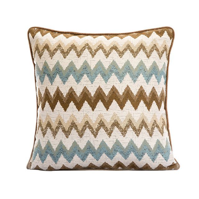 Наволочка с узором зиг-загами