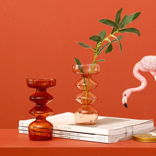 Подсвечники из цветного стекла