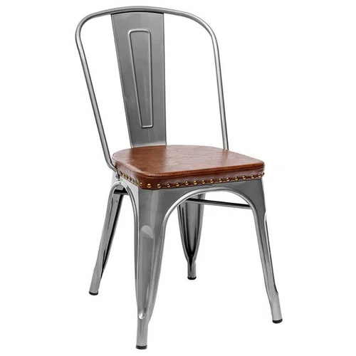 Стул TOLIX SOFT серебристый