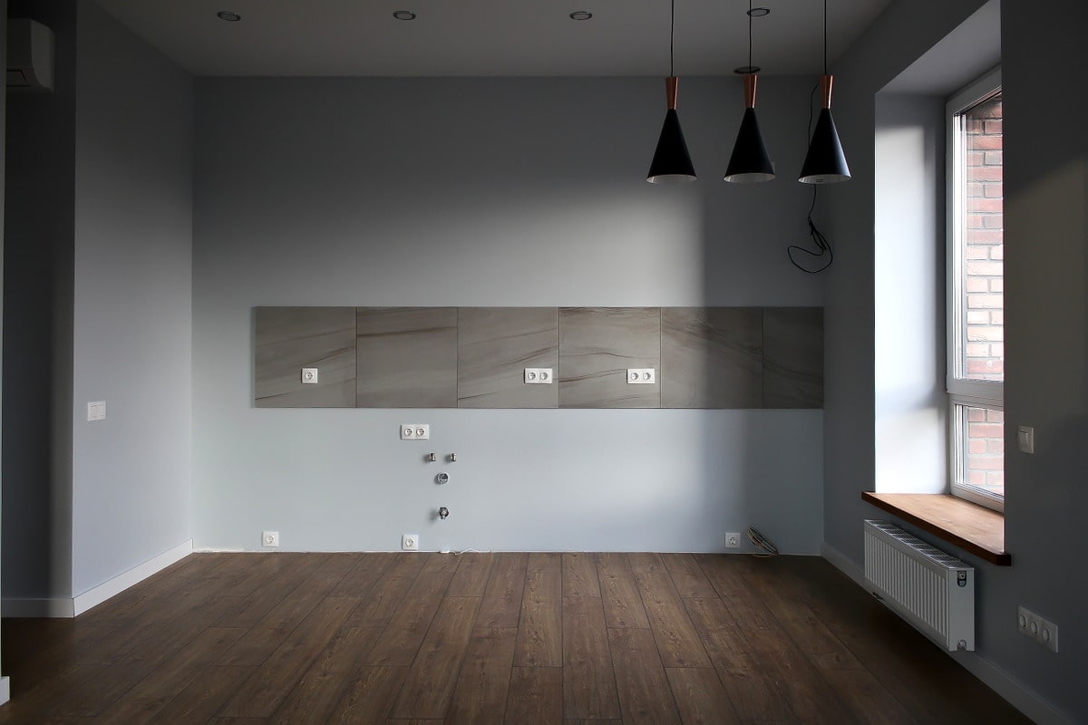 Все подготовлено к установки кухни Все подготовлено к установки кухни